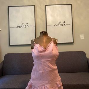 Hello Molly Scorpio Season Dress Blush - XS